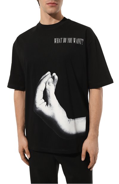 Хлопковая футболка DIEGO VENTURINO, арт. D3S3DVTS0MGCS, фото 3