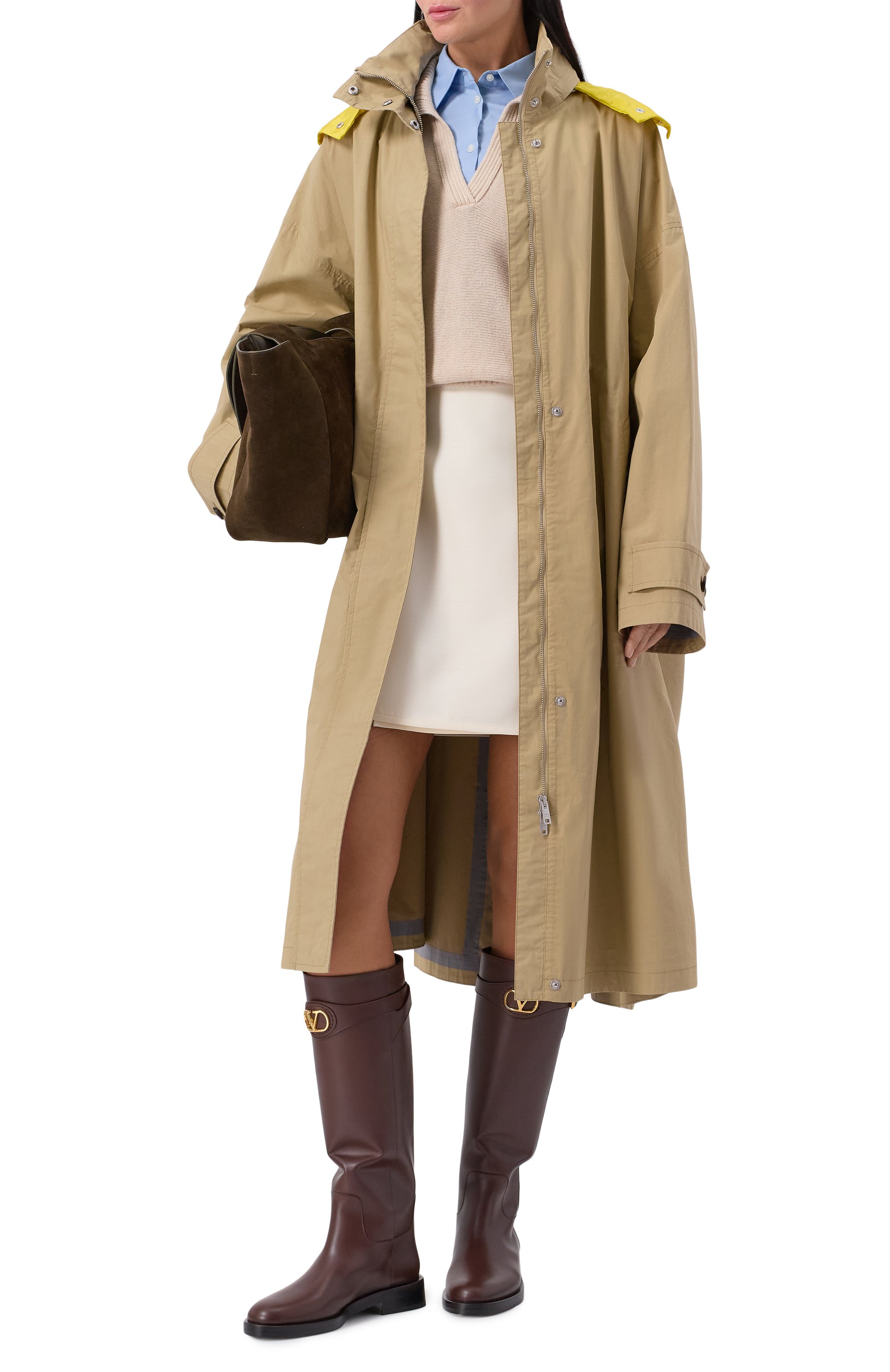 Хлопковый плащ PRADA, арт. 29X256/15DE, фото 2