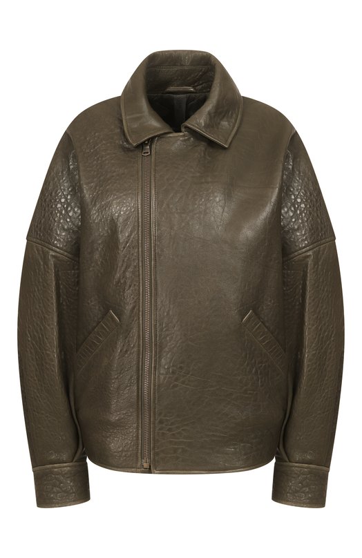 Утепленная кожаная куртка Petar Petrov S26LJ2 Зелёный S26LJ2