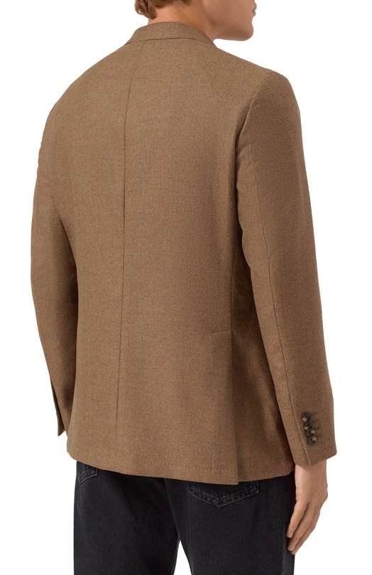 Пиджак из шерсти и кашемира Sartoria Latorre EF74/UG0505 Коричневый  EF74/UG0505 Фото 5