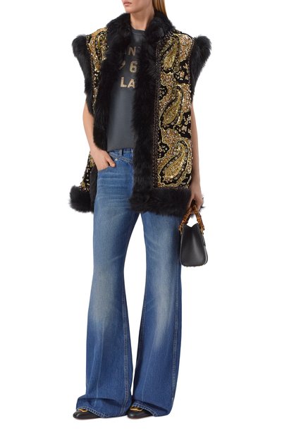 Жилет с подкладкой из овчины VALENTINO, арт. 8B3NL00G/9VE, фото 2