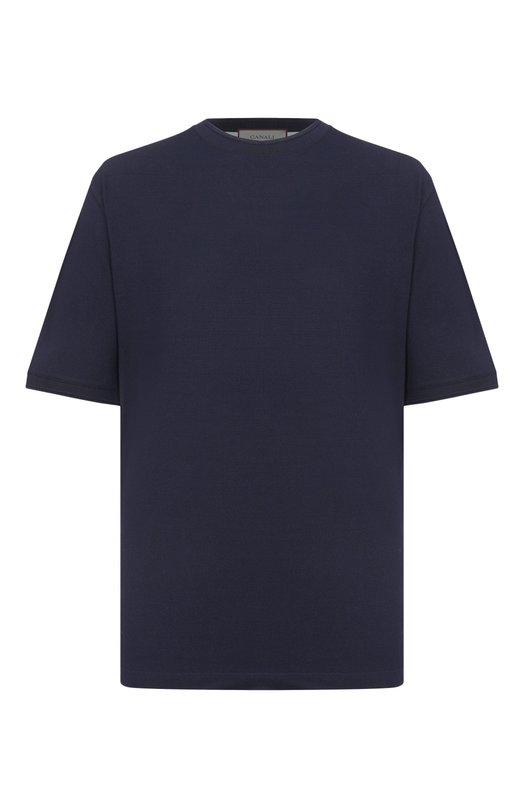 Хлопковая футболка Canali T0931/MJ02439 Синий T0931/MJ02439