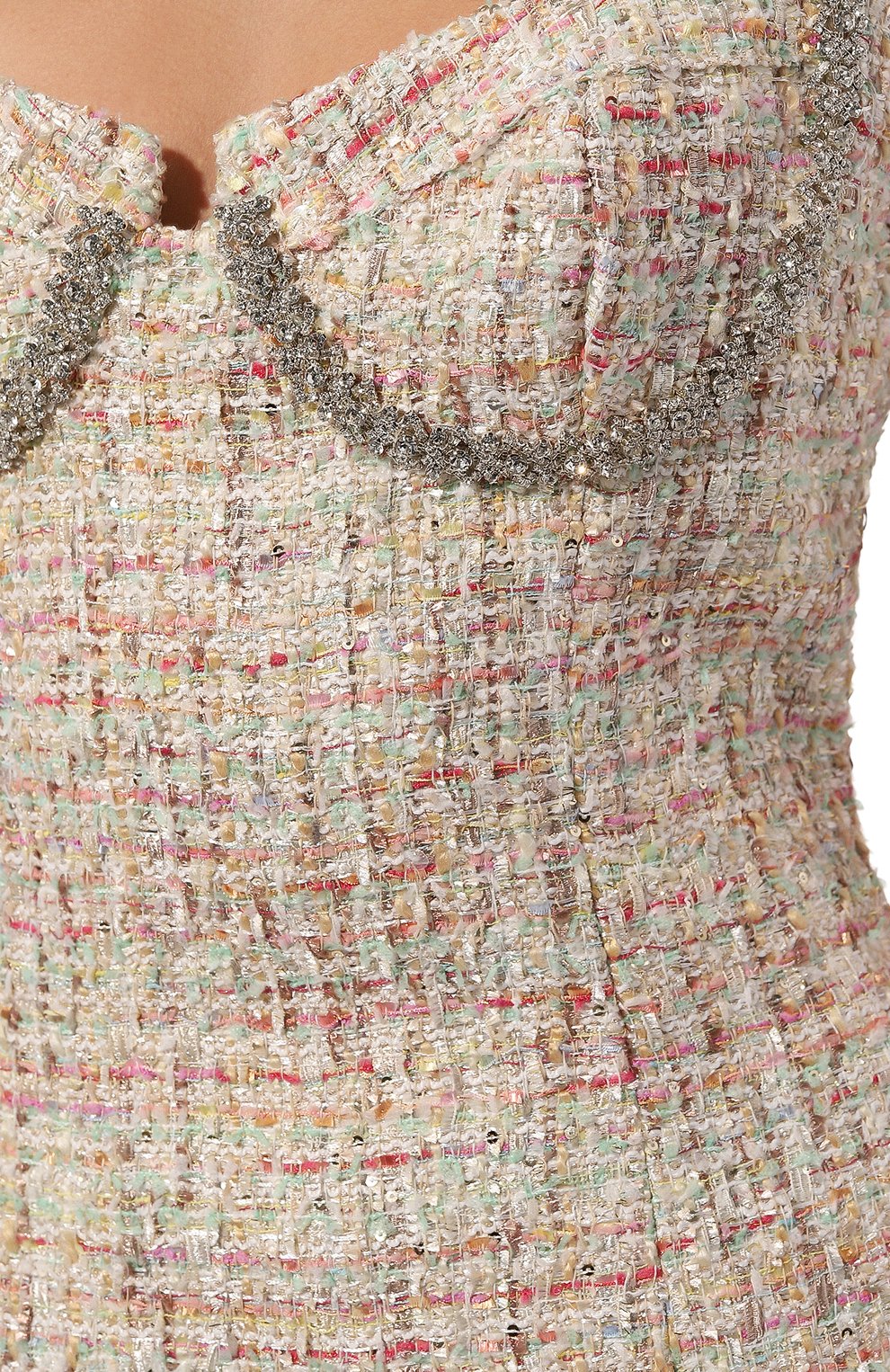 Твидовое платье SELF-PORTRAIT, арт. PF24-168S-C, фото 5