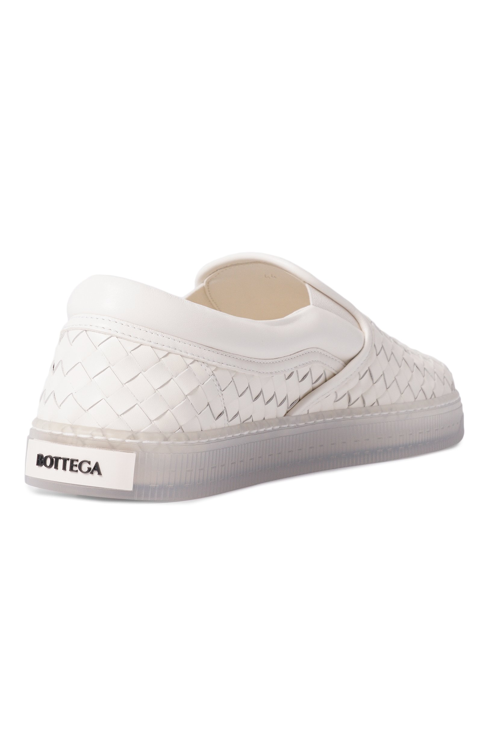 Кожаные слипоны serena BOTTEGA VENETA белого цвета по цене 131000 руб., арт. 876113/V6VE0_001, фото 4 Кожаные слипоны serena BOTTEGA VENETA, арт. 876113/V6VE0_001, фото 4