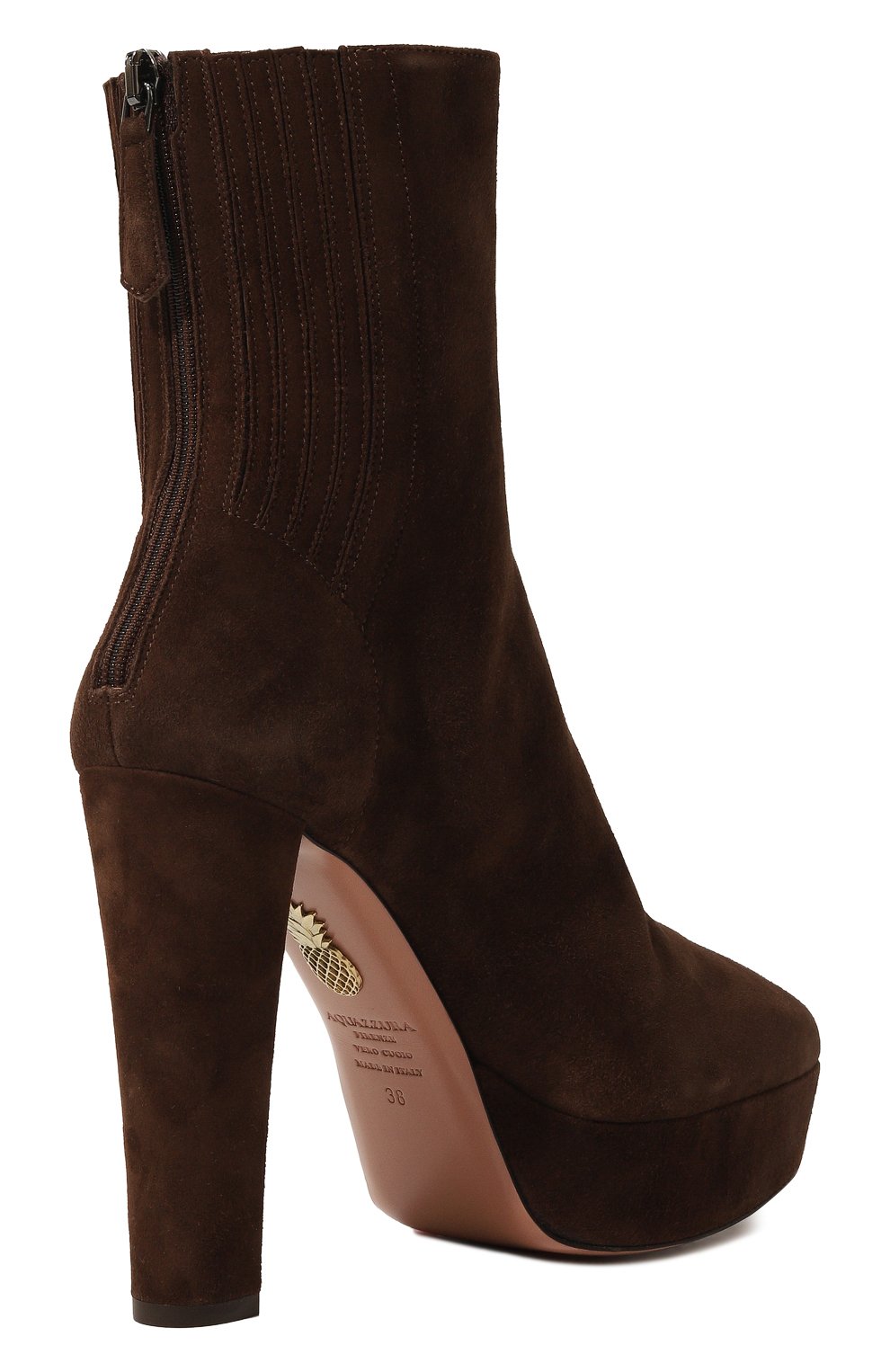 Замшевые ботильоны saint honore AQUAZZURA, арт. SH0MIDB3-SUE-000, фото 5