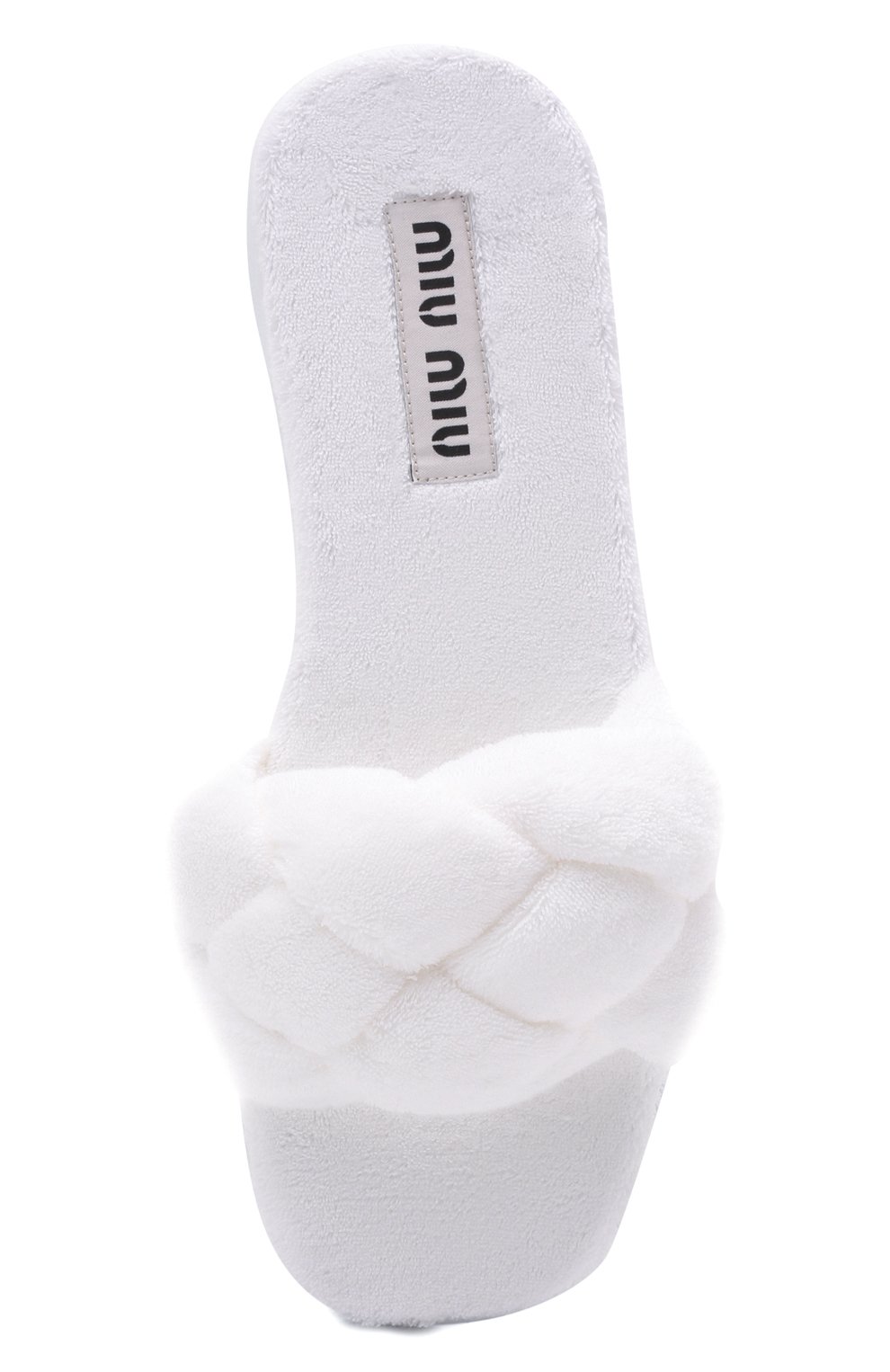 Текстильные шлепанцы MIU MIU, арт. 5XX543-H39-F0009-005, фото 6