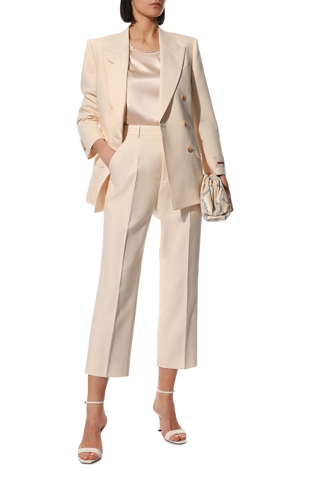Брюки GUCCI кремового цвета по цене 128160 руб., арт. 679335/ZAFAP, фото 2 Брюки GUCCI, арт. 679335/ZAFAP, фото 2