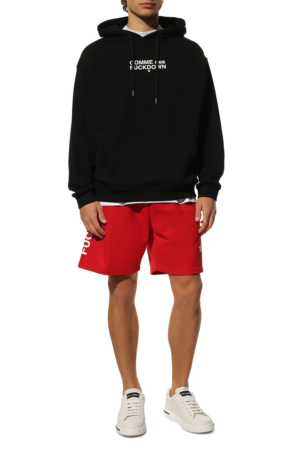 Хлопковые шорты COMME DES FUCKDOWN, арт. CDFU1453SBE, фото 2