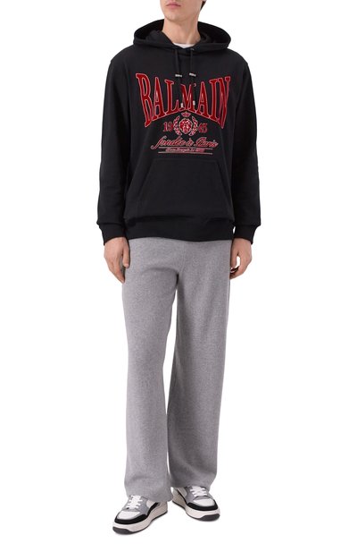 Кожаные кеды b-court flip BALMAIN, арт. FM0VI349/LBIC, фото 2