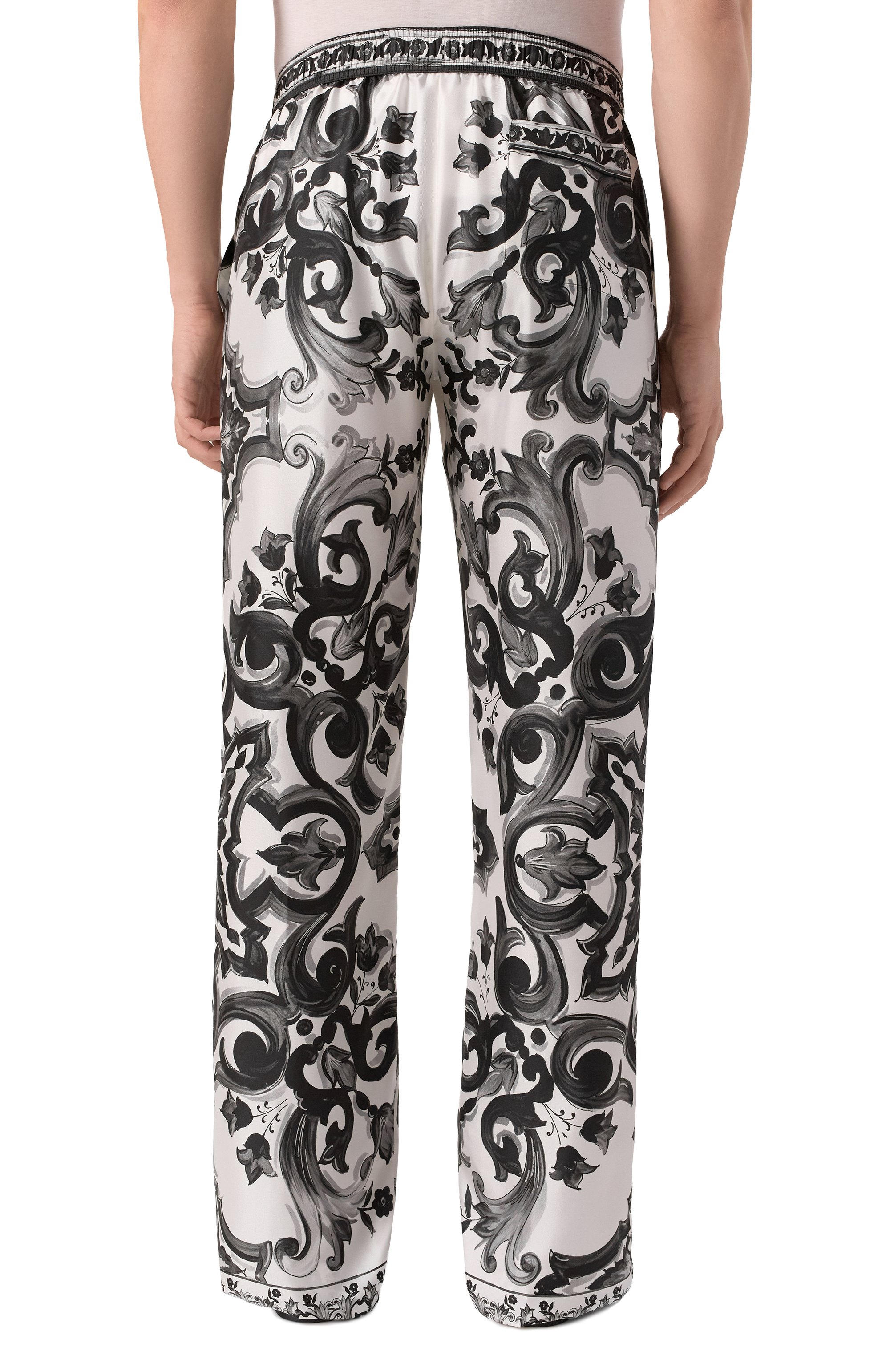 Шелковые домашние брюки DOLCE & GABBANA, арт. GVRMAT/HI1SV, фото 4