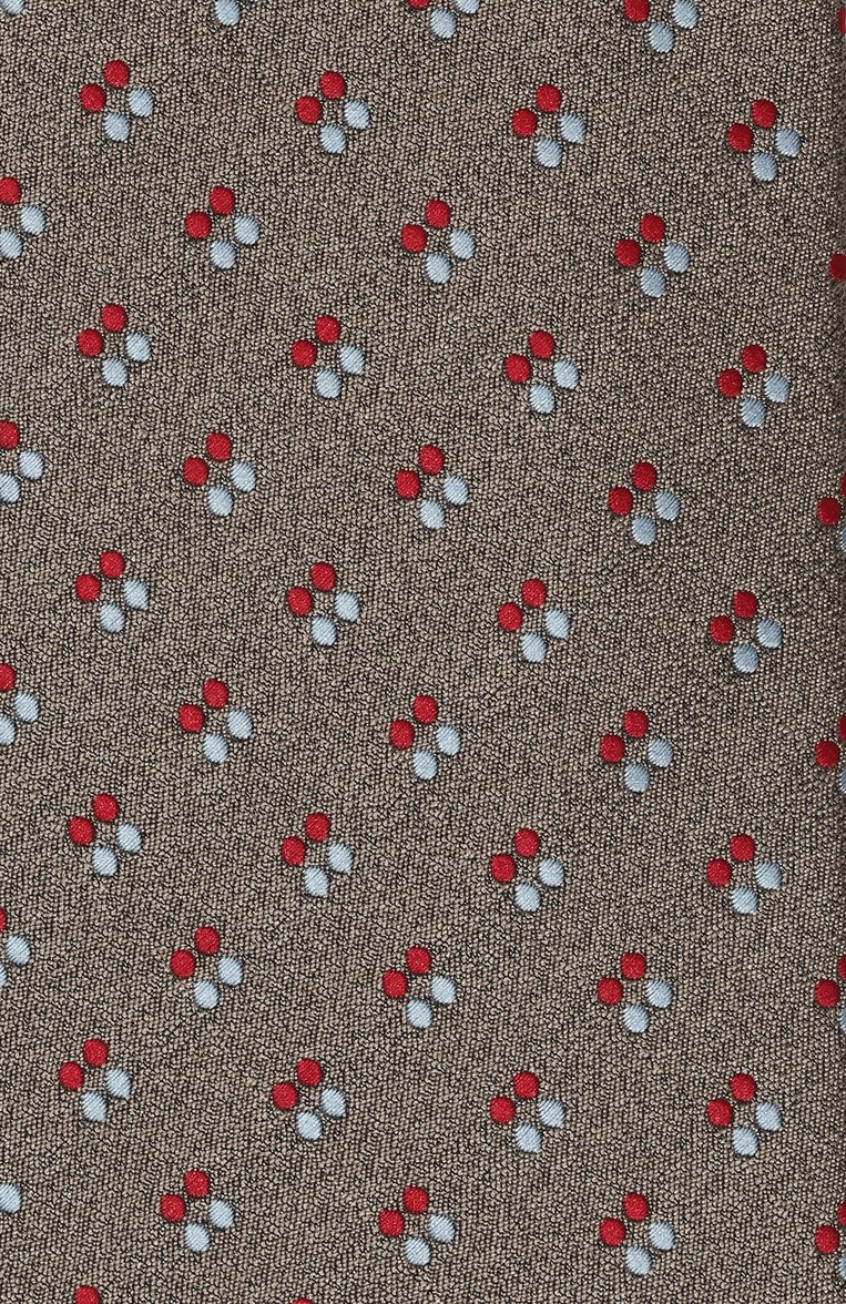 Мужской шелковый галстук BROUBACK коричневого цвета, арт. TIE 8CM/SS24 | Фото 4 (Нос: Не проставлено; Материал сплава: Проставлено; Материал: Шелк, Текстиль; Принт: С принтом)