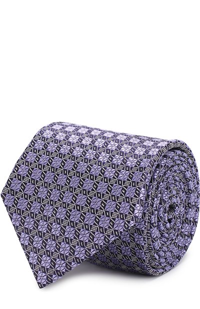 Мужской шелковый галстук с узором BRIONI, арт. 061D/0640D