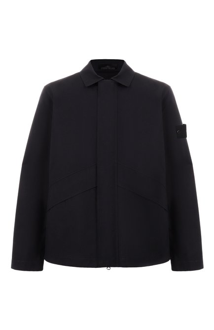 Мужская хлопковая куртка STONE ISLAND темно-серого цвета, арт. 8115107F1 | Фото 1 (Драгоценные камни: Проставлено; Материал сплава: Проставлено; Длина (верхняя одежда): Короткие; Материал внешний: Хлопок; Рукава: Длинные)