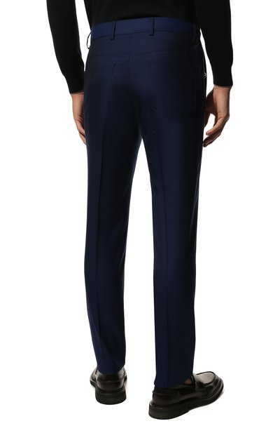 Шерстяные брюки STEFANO RICCI темно-синего цвета по цене 124500 руб., арт. M1T2300101/W609, фото 4 Шерстяные брюки STEFANO RICCI, арт. M1T2300101/W609, фото 4