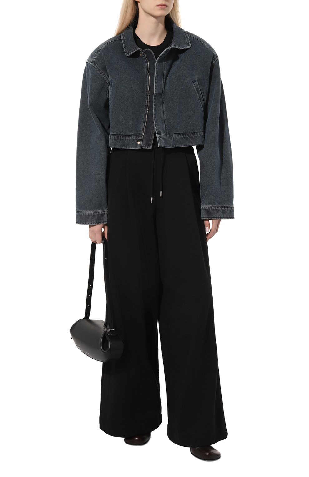 Хлопковые брюки DRIES VAN NOTEN черного цвета по цене 51900 руб., арт. 011159-8610, фото 2 Хлопковые брюки DRIES VAN NOTEN, арт. 011159-8610, фото 2