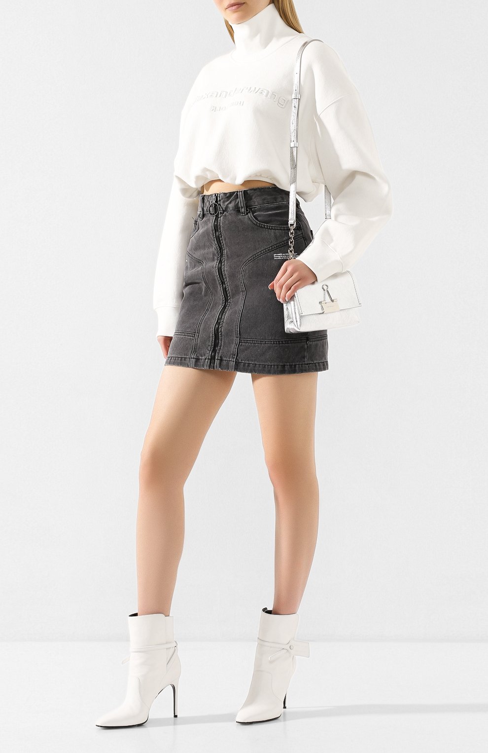 Хлопковый свитшот ALEXANDER WANG, арт. 1CC1201335, фото 2