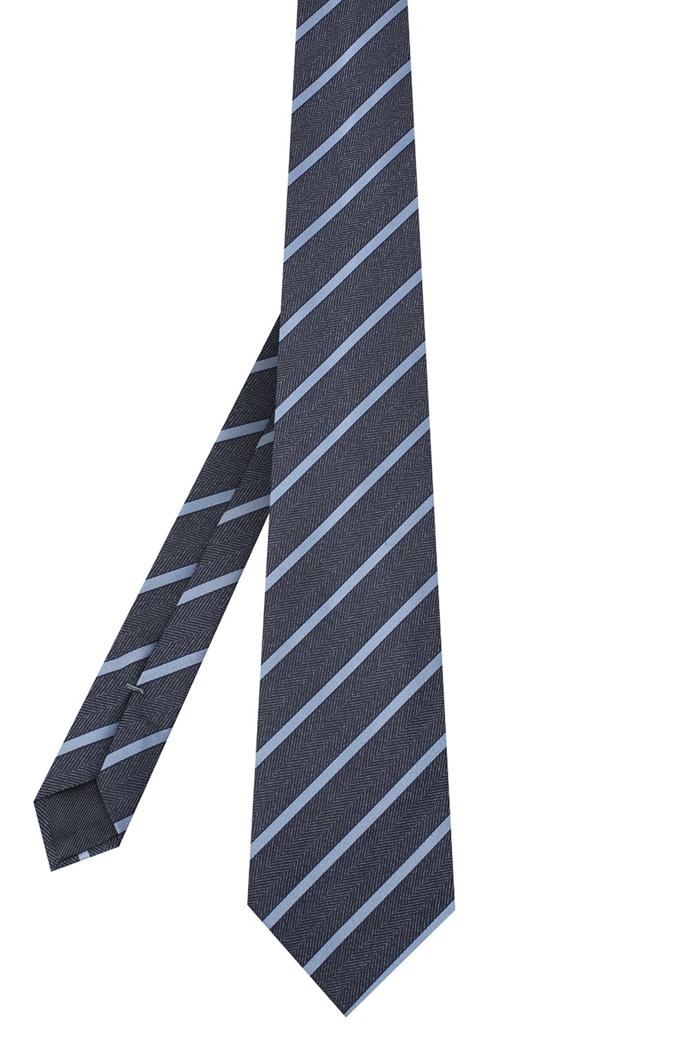 Шелковый галстук ZEGNA синего цвета по цене 23700 руб., арт. Z8D34/1XW, фото 2 Шелковый галстук ZEGNA, арт. Z8D34/1XW, фото 2