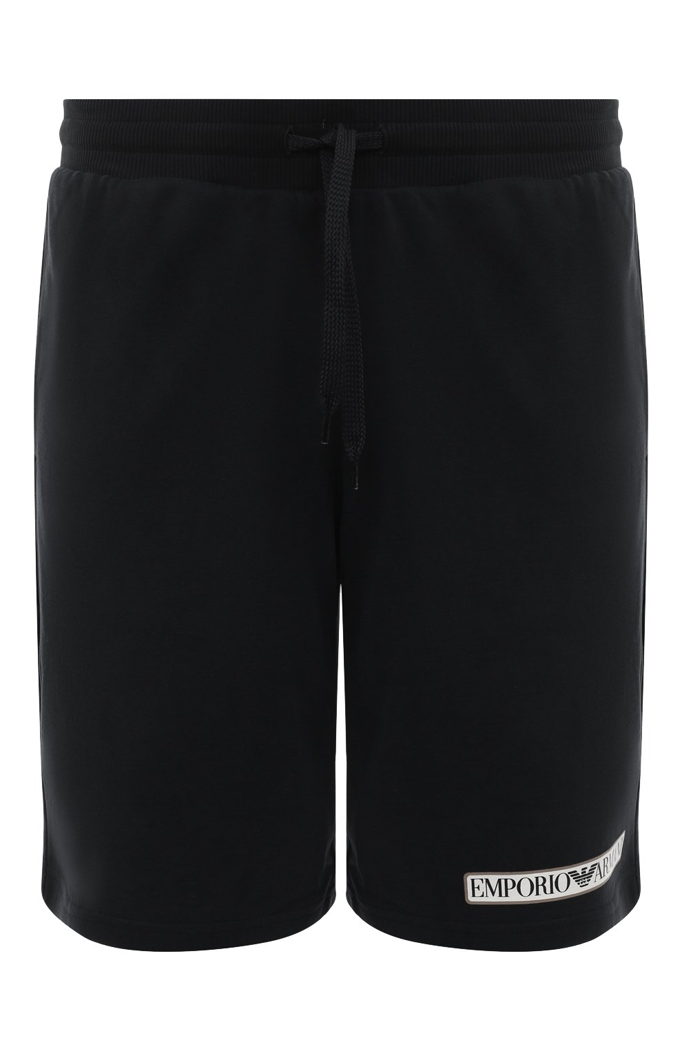 Хлопковые шорты EMPORIO ARMANI черного цвета по цене 11850 руб., арт. 111004/3F573, фото 1 Хлопковые шорты EMPORIO ARMANI, арт. 111004/3F573, фото 1
