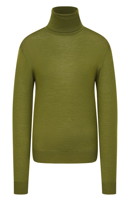 Водолазка из шерсти и кашемира Saint Laurent 840802/YAPK2 Зелёный 840802/YAPK2