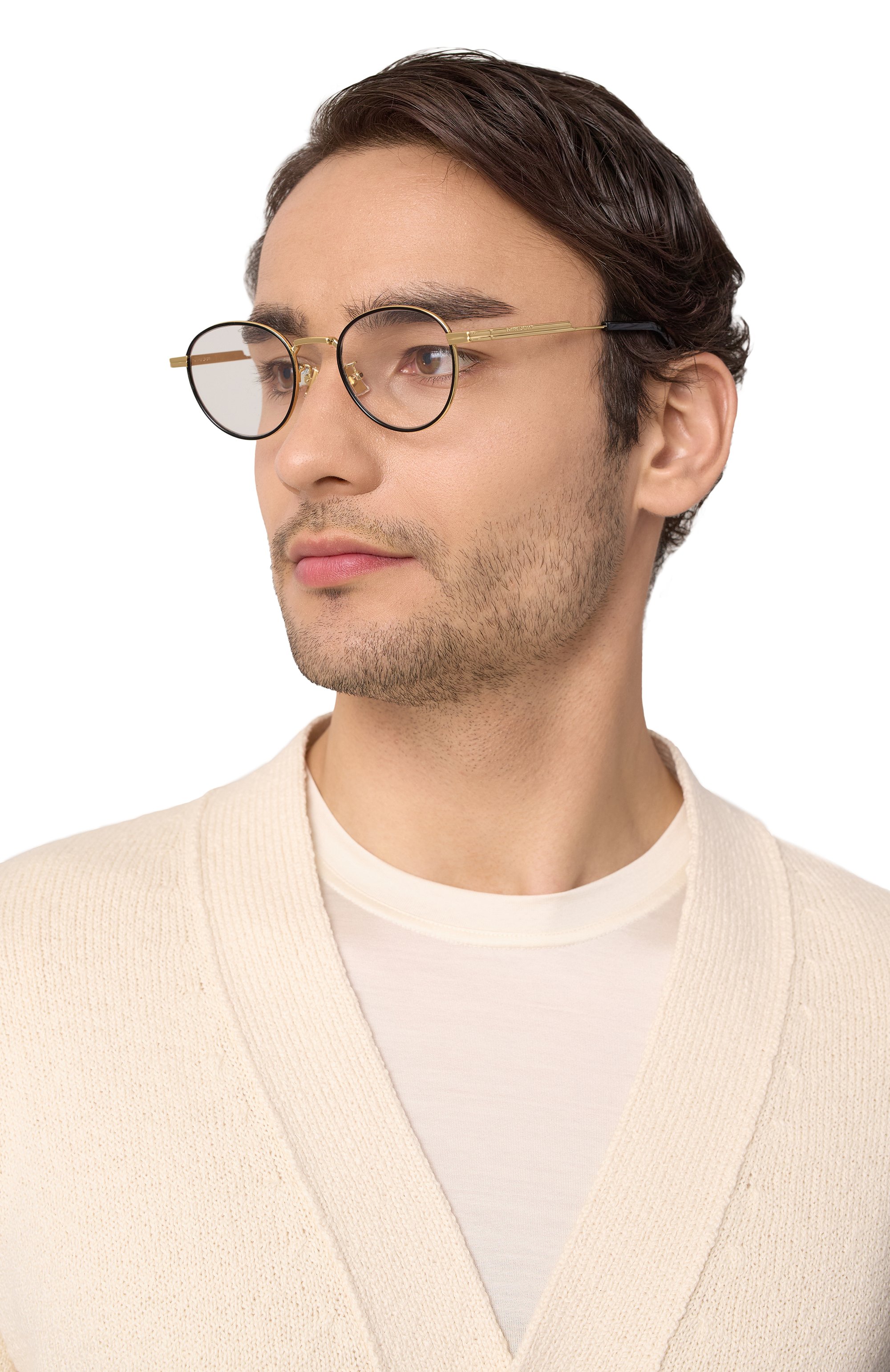 Оправа BOTTEGA VENETA золотого цвета по цене 42900 руб., арт. BV13370J 001, фото 2 Оправа BOTTEGA VENETA, арт. BV13370J 001, фото 2