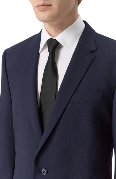 Шелковый галстук DOLCE & GABBANA черного цвета по цене 28050 руб., арт. GT149E/GK062, фото 2 Шелковый галстук DOLCE & GABBANA, арт. GT149E/GK062, фото 2