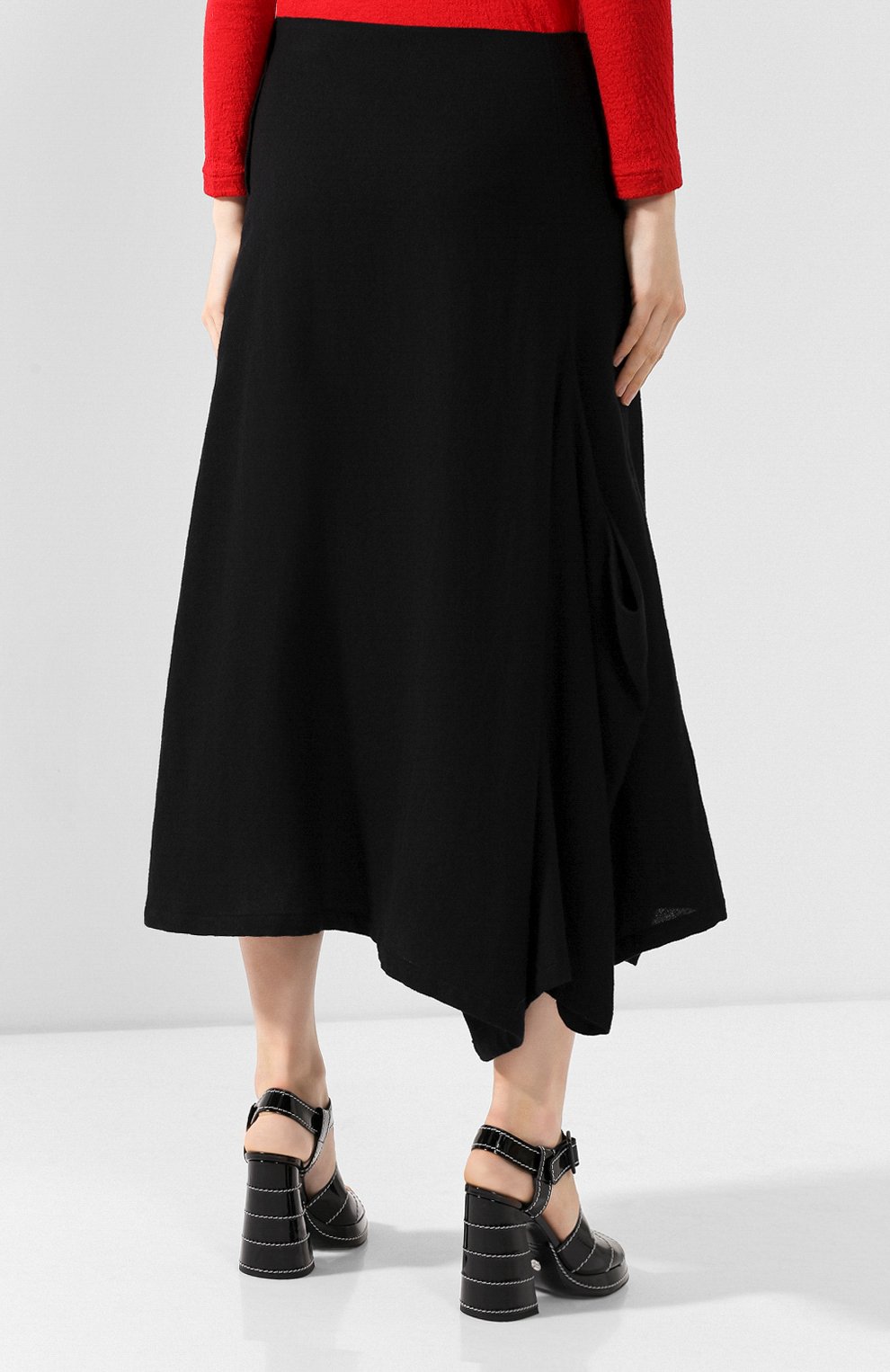 Шерстяные брюки YOHJI YAMAMOTO, арт. YJ-P11-126, фото 4