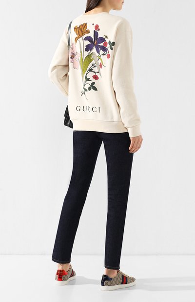 Хлопковый пуловер GUCCI, арт. 469250/XJA0H, фото 2