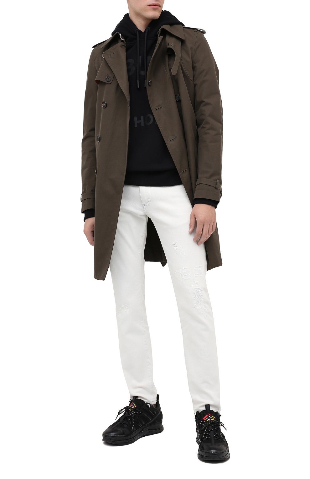 Хлопковое худи BURBERRY черного цвета по цене 87750 руб., арт. 8028539, фото 2 Хлопковое худи BURBERRY, арт. 8028539, фото 2