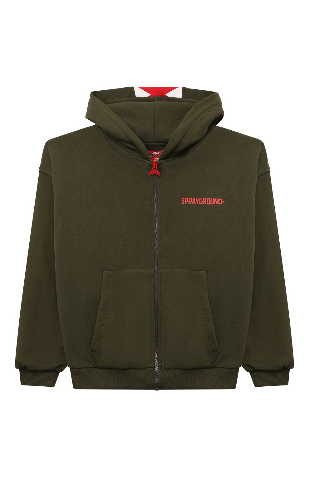 Хлопковая толстовка SPRAYGROUND, арт. SPY1112GRN, фото 1