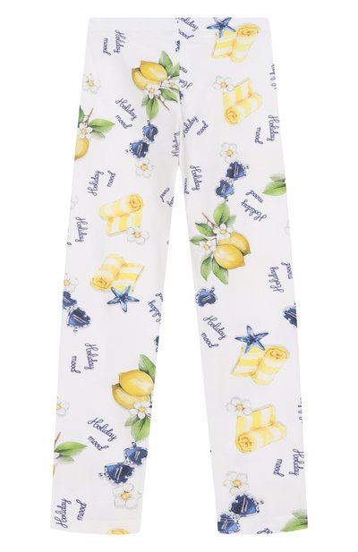 Хлопковые легинсы MONNALISA, арт. 19G421NP, фото 2