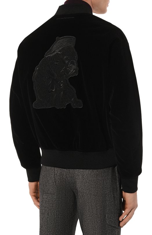 Утепленный бомбер Emporio Armani 6D1BF3/1NUXZ Чёрный  6D1BF3/1NUXZ Фото 4