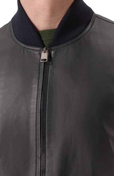 Кожаный бомбер BRIONI, арт. PLAD0L/0A730, фото 5