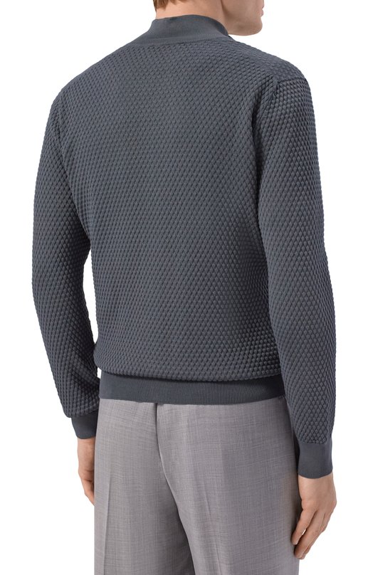 Хлопковый кардиган Gran Sasso 58178/18162 Серый  58178/18162 Фото 4