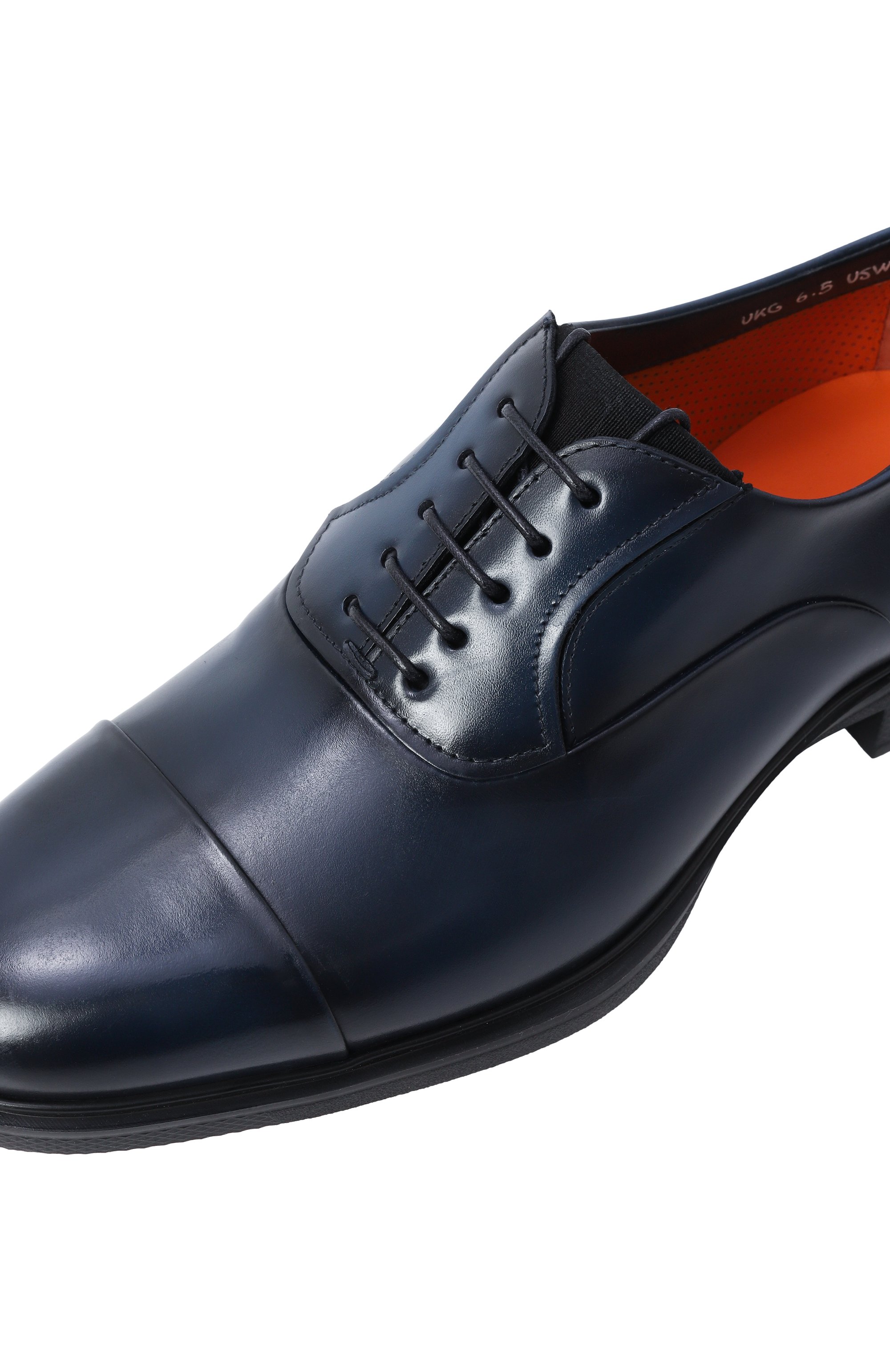 Кожаные оксфорды easy SANTONI темно-синего цвета по цене 77100 руб., арт. MGEG18957NEAXNTG, фото 7 Кожаные оксфорды easy SANTONI, арт. MGEG18957NEAXNTG, фото 7