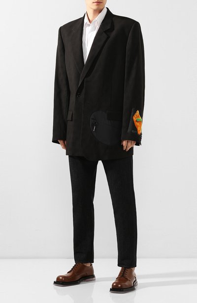 Шерстяной пиджак OFF-WHITE, арт. 0MEF048R20G860131088, фото 2