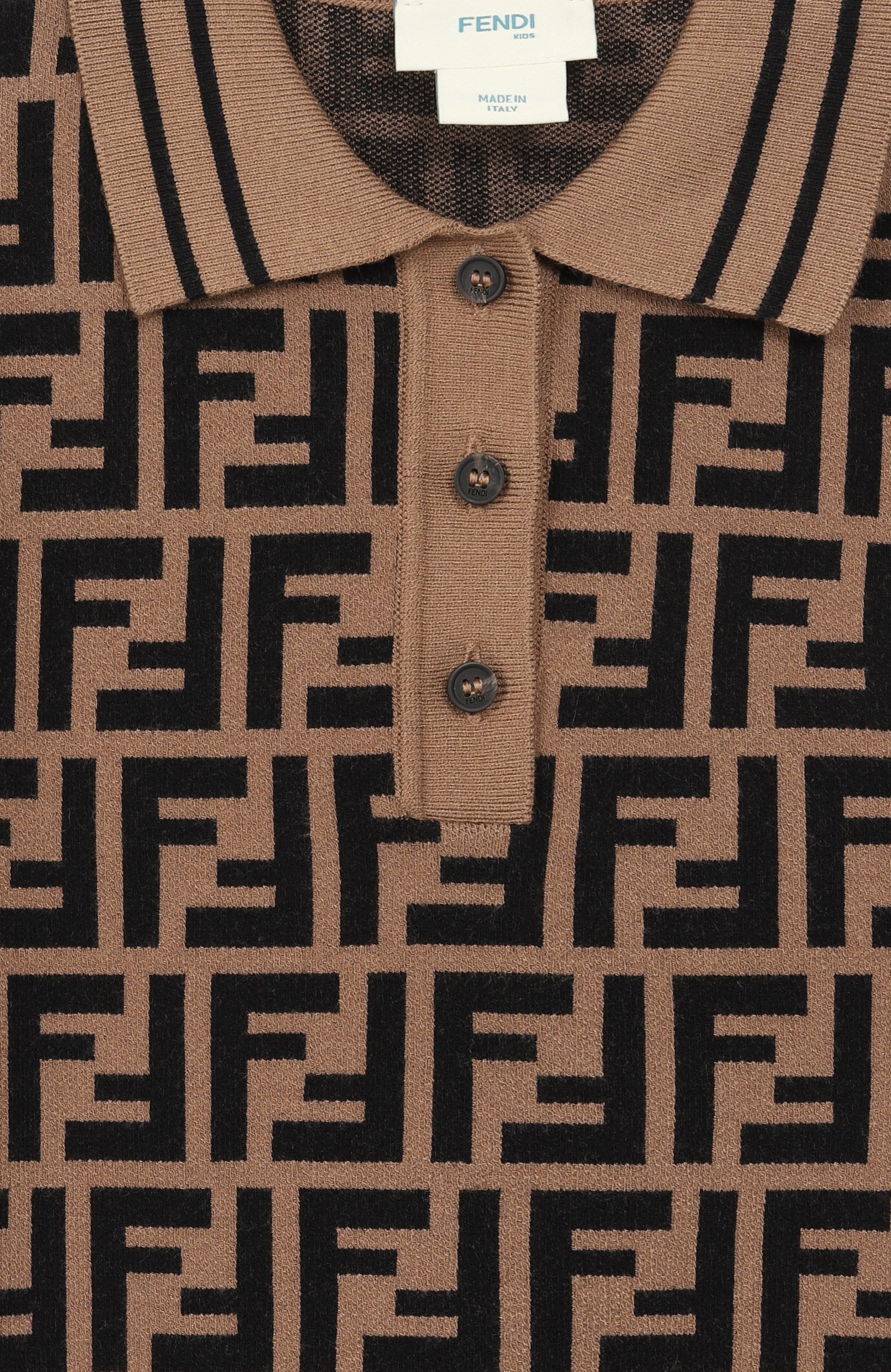 Поло из вискозы FENDI, арт. JMG094/AEYD_001, фото 3