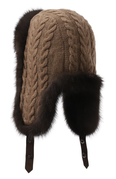 Шапка-ушанка из меха соболя BLACK SABLE, арт. BS-47CF1, фото 4