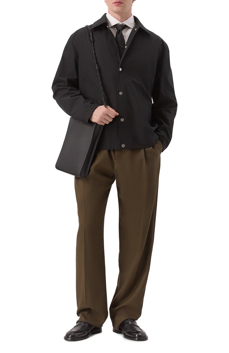 Мужская сумка tangle medium JIL SANDER черного цвета, арт. J25WG0002-P5995 | Фото 7 (Материал: Натуральная кожа; Размер: medium; Ремень/цепочка: На ремешке)