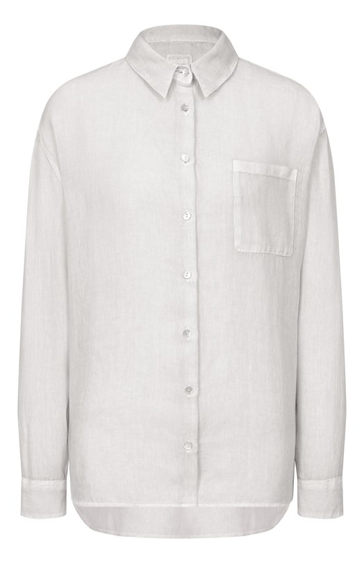 Льняная рубашка 120% Lino 33ALIW19GE/0000115_001 Серый 33ALIW19GE/0000115_001