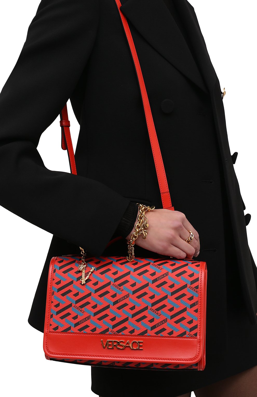 Сумка monogram VERSACE, арт. 1001908/1A02129, фото 6