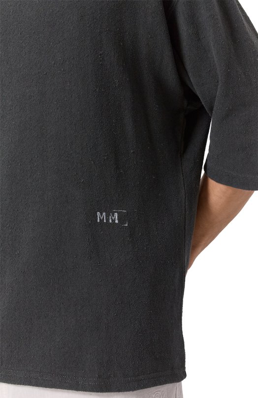 Хлопковая футболка Maison Margiela S50GC0713/M20057 Чёрный  S50GC0713/M20057 Фото 5