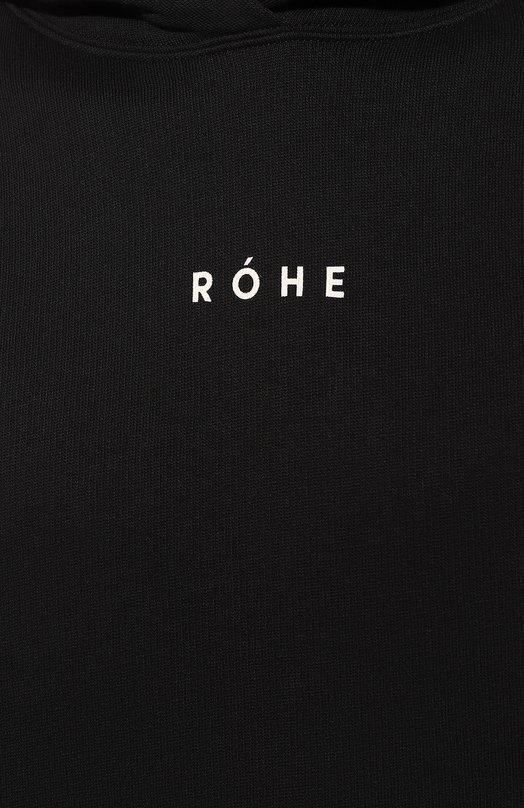 Хлопковое худи Rohe Чёрный, фото 5