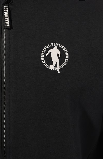 Хлопковая толстовка DIRK BIKKEMBERGS темно-синего цвета по цене 14050 руб., арт. PBMF0436, фото 5 Хлопковая толстовка DIRK BIKKEMBERGS, арт. PBMF0436, фото 5