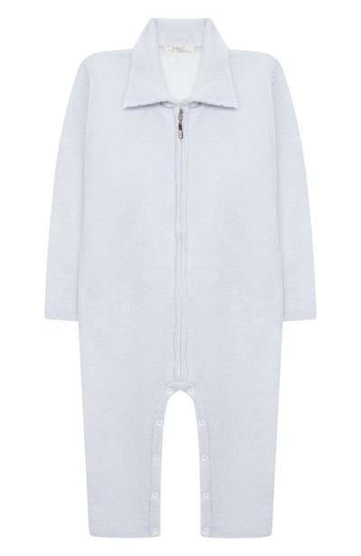Кашемировый комбинезон BABY T голубого цвета по цене 22000 руб., арт. 20AIC881TZ/18M-3A, фото 1 Кашемировый комбинезон BABY T, арт. 20AIC881TZ/18M-3A, фото 1