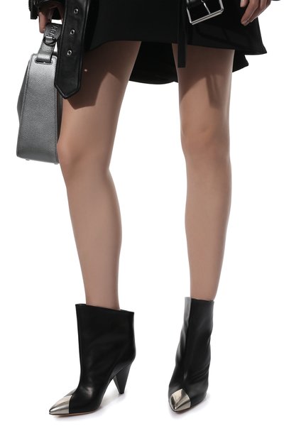 Кожаные ботильоны lapio ISABEL MARANT черного цвета по цене 128000 руб., арт. LAPI0/B00704-22P019S, фото 3 Кожаные ботильоны lapio ISABEL MARANT, арт. LAPI0/B00704-22P019S, фото 3