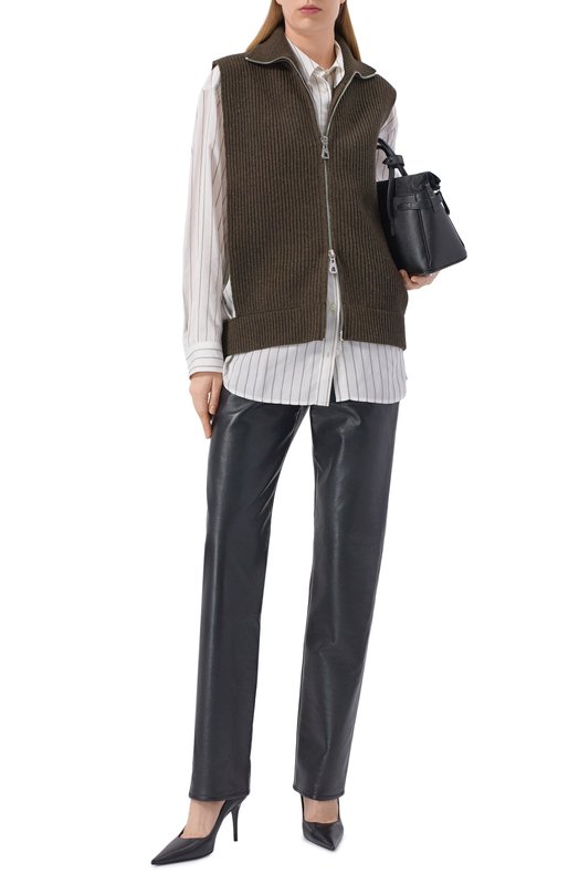 Шерстяной жилет Jean Paul Gaultier 25/04-W-P0028/K014 Хаки  25/04-W-P0028/K014 Фото 2