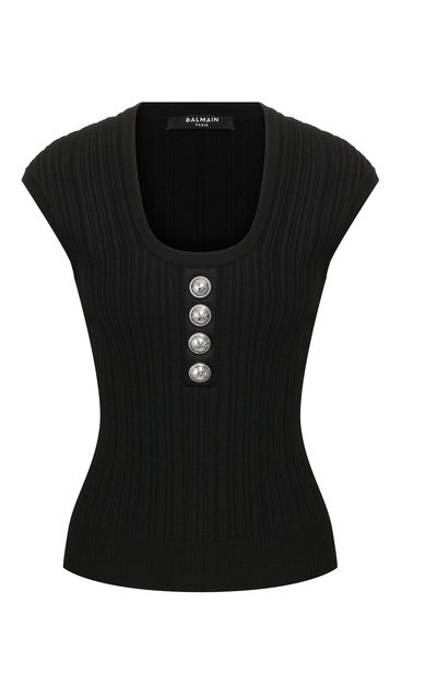 Женский топ из вискозы BALMAIN, арт. TF00297/K063
