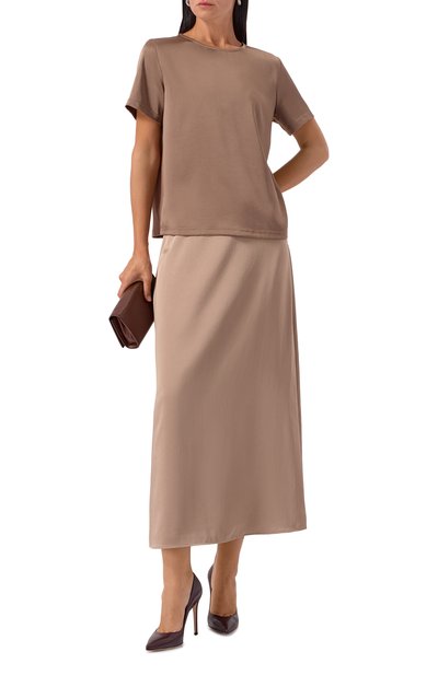 Юбка WEEKEND MAX MARA бежевого цвета по цене 24500 руб., арт. ANGEL0, фото 2 Юбка WEEKEND MAX MARA, арт. ANGEL0, фото 2