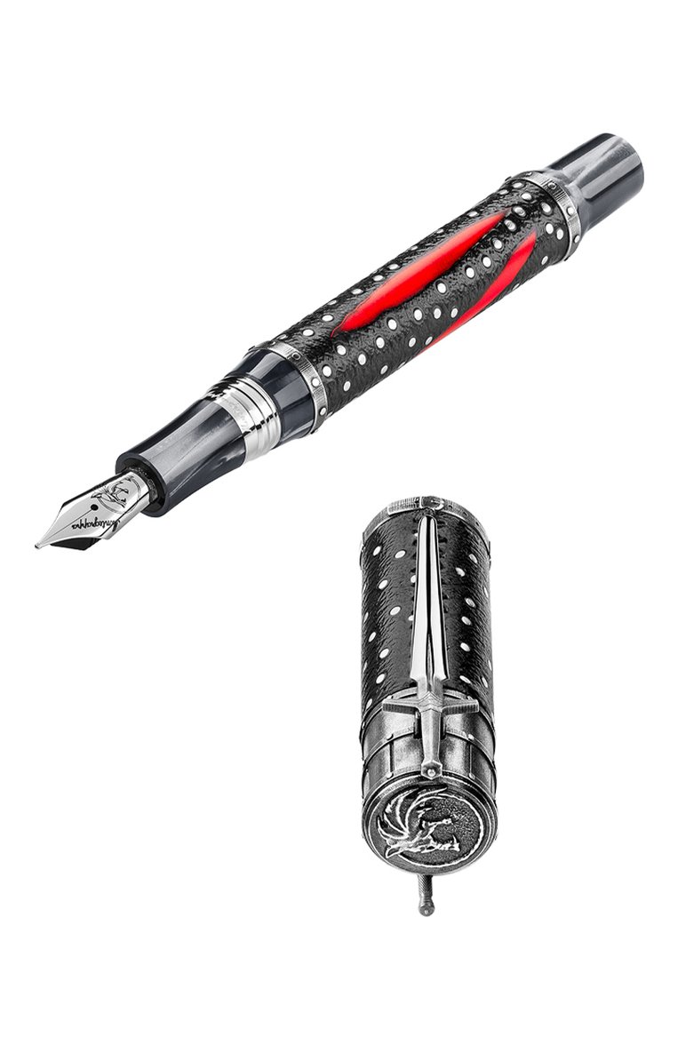 Мужского перьевая ручка MONTEGRAPPA бесцветного цвета, арт. ISWIN2SE | Фото 4 (Региональные ограничения белый список (Axapta Mercury): Не проставлено; Нос: Не проставлено; Материал сплава: Сталь, Серебро)