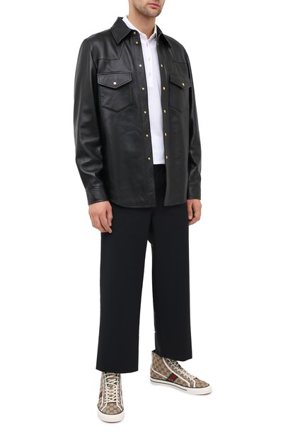 Кожаная рубашка GUCCI, арт. 624736/XNALJ, фото 3